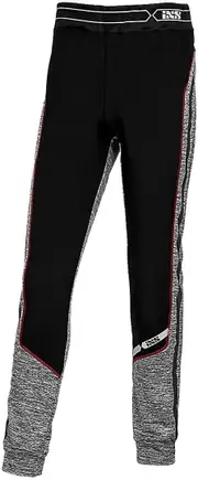 IXS Ice 1.0 Functional Pants, black-grey-red, Size S for Men Black Grey Red