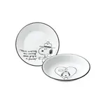 【美國康寧 CORELLE】SNOOPY 旅行食光2件式餐具組(6吋平盤+6吋深盤)