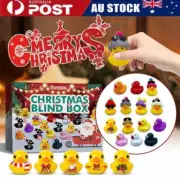 24pcs Rubber Ducks Advent Calendar 24 Days Countdown Xmas Kids Christmas Toys AU