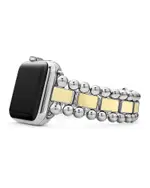Lagos Smart Caviar Stainless Steel 18K Gold Apple Watch Bracelet, 38-44mm