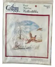 Vintage Cathy Needlecraft Crewel Kit Pheasant Bird 0511 NIP NWT Cottagecore