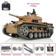 Henglong 7.0 1/16 Panzer III H RTR RC Tank 3849 BB/Infrared Battle 360°Turret