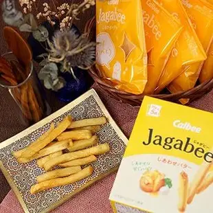 風森小舖 日本零食 日本卡樂比 calbee Jagabee 明太子奶油 薯條 馬鈴薯條 奶油鹽味 帶皮薯條 盒裝 袋裝