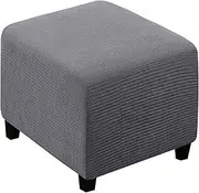 Ottoman Cover Square Large/Small Ottoman Covers Slipcovers Square 45x45/40x40 Stretch Storage Stool Ottoman Cover Footrest Stool Furniture Protector(#1,40x40x40cm)