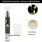 Touch Up Paint For Piaggio All Models 940 Avorio With Polish Paste