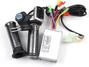 ZAPYVET Electric Scooter Motor Controller 36 / 48V Universal Switch Lock with Speed Regulating Handle and Power Content Display Electric Scooter Display Screen(48V)