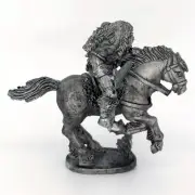 Barbarian Cavalry Hero 28mm Metal Unpainted