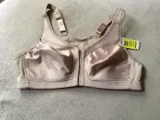GLAMORISE 38B CAFE MAGIC LIFT FRONT CLOSE POSTURE SUPPORT STYLE 1265 NWT