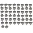 50pk Gray Cage Cups 1 Pint / 16 fl oz Hanging Feed & Water Cups Chicken Poultry