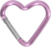 [TypoGrove] Purple Heart Snap, Hooks Carabiner, Hook Clip Key Holder Aluminum Alloy Keychain Clips for Outdoor Traveling Walking Lightweight Aluminum Alloy Keychain Clip Backpack Carabiner