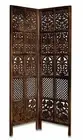 INDIAN ANTIQUE FURNITURE HANDCRAFT WOODEN PARTITION SCREEN ROOM DIVIDER 2 PANELS