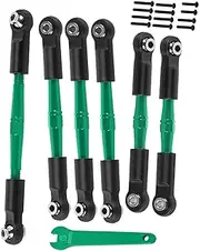 RCMYou Aluminum Turnbuckles Camber Links Upgrades Part for 1/10 Big Rock 4X4 V3 3S BLX / 1/8 Typhon 4X4 V3 3S BLX/Mega 550,Alloy Turnbuckles Camber Links Hops Up,Green