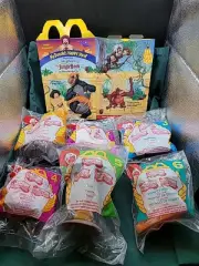 McDonald's Jungle Book Toys 1997 Set of 6 MIP With Original Happy Meal Box