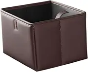 SQUDYO Back Seat Trash Bin for Vehicles with Hanging Straps Compact and Functional Waste Container, Brown, as described