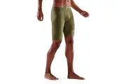 Skins Men's Series-3 Running/Gym Half Tight Khaki