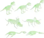 HONITANO 7Pcs Luminous Dinosaur Skeleton Realistic Dinosaur Models for Fun Educational Play for Dinosaur Parties and Imaginative Learning