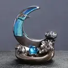 Moon Backflow Incense Burner Incense Cone Holder for Table Housewarming Gift