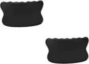 KOMBIUDA 1pc Natural Buffalo Horn Scraping Plate Ergonomic Scraping Massage Tool for Body Face Portable Tool for Neck Shoulders Legs and More for