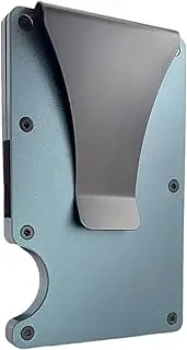 [ROVE] Money Clip - RFID Blocking Aluminium Enhanced Minimalistic Compact Wallet (Sage Grey)