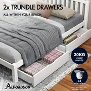 Alfordson Bed Frame Storage Drawers Set of 2
