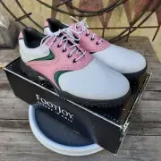 NOS FootJoy Contour Casual My Joys Men's 9.5M Golf Shoes # 54280 PGA Pro Issued