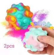 Fidget Stress Ball Popper Toy Party Bag Filler Push Pop It Autism Anxiety Tool 2
