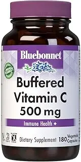 BlueBonnet Buffered Vitamin C 500 mg Vegetable Capsules, 180 Count