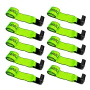 4" x 5' Roll Off Container Winch Strap w/Flat Hook,Heavy Duty Tie Down Winch ...