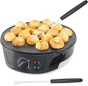 KITment Electric Takoyaki Maker with Temperature Control, 18-Hole Octopus Ball Maker Machine for Japanese Takoyaki, Cake Pops & Mini Pancakes, Includes Tools, AU Plug