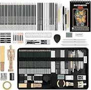 70-Pack Sketch Drawing Pencils Kit Sketching Supplies,Include Charcoal Pencils and Artists Tools,Pro Art Drawing Supplies for Adults Kids Beginners,ideal for Sketching Shading
