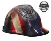 Custom Hydrographic Safety Hard Hat Mining Industrial - US ARMY CAP
