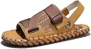 [BHDJK] Man Mesh Slingback Fisherman Flat Slide Sandal Fashion Hollow Breathable Open Toe Adjustable Elastic Strap Lightweight Slip On Casual Walking Wading Shoes for Outdoor Sport