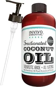 Fractionated Coconut Oil USA Premium Therapeutic Grade 16 Ounce Liquid Carrier Oil For Aromatherapy Relaxing Massage and Diluting Essential Oils With Pump and eBook