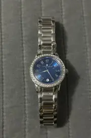 Charles-Hubert Paris Women Stainless Steel Quartz Luxury Watch Great Condition