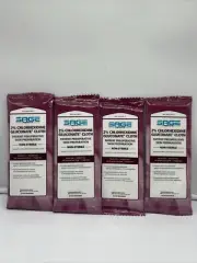 Lot Of 4 (2pack) Sage 2% Chlorhexidine Gluconate Cloth Non Sterile (03/23)