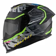Y.100R Urbangram Black Matt Full Face Helmet