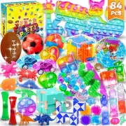 Heyone 84Pcs Party Favors for Kids,Fidget Toys Pack,Bulk Toys for Kids Party Favors,Goodie Bag Stuffers,Carnival Prizes,Treasure Box, Filler Stuffe...
