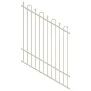 ProtectorAl 350 - 1200 x 1500mm Raked 16-30º Surfmist Loop And Spear Top Pool Fence Panel