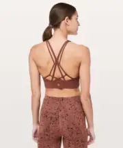 NWT Lululemon Ride & Reflect Bra *lululemon X SoulCycle Adobe Dust | SIZE 4