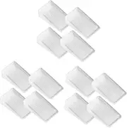 SEWOART 12pcs Table Shims for Home Improvement Leveling Furniture Toilet Stabilizers Made of Pvc Stacking Wedge Design