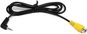 RCA to 2.5mm AV in Converter Cable Fit for Car Rear View Reverse Parking Camera to Car DVR Camcoder