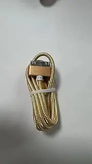 iPhone 4s Cable USB Sync and Charging Cable for iPhone 4 4s 3G 3GS iPad 1 2 3 iPod Touch Nano 30 Pin Charger Cord Dock Adapter Data 3.3 Feet (Gold)