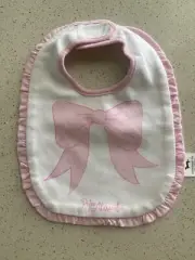 Peter Alexander Baby Bib Pink Bow