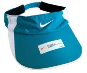 NEW! NIKE Women's DRI-FIT Tennis/Golf/Running Visor/Cap-Teal/White 209406