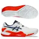 【asics 亞瑟士】GEL-RESOLUTION 9 2E 男款 寬楦 網球鞋(1041A376-102 白橘 澳網配色 支撐穩定 底線型)