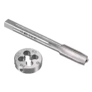 M8 x 0.75mm Metric Tap and Die Set HSS Machine Thread Tap with Round Die