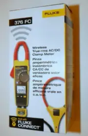 FLUKE 376 FC 1000A AC/DC TRUE RMS WIRELESS CLAMP METER W IFLEX PROB