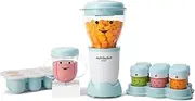 NutriBullet Baby 200W, White / Blue, Blender Designed to Make Baby Food, Baby Food Blender That can Quickly Puree Fresh, Healthy Baby Food, Includes Storage Accessories (NBY-1807)