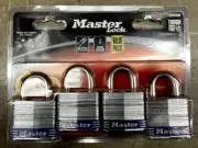 Master Lock ‎3008D 3/4in Keyed Padlock pack of 4 - Silver