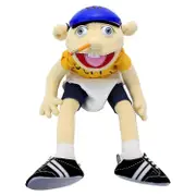 Jeffy Plush Toy 60cm Jeffy Hat Hand Game Stuffed Doll Action